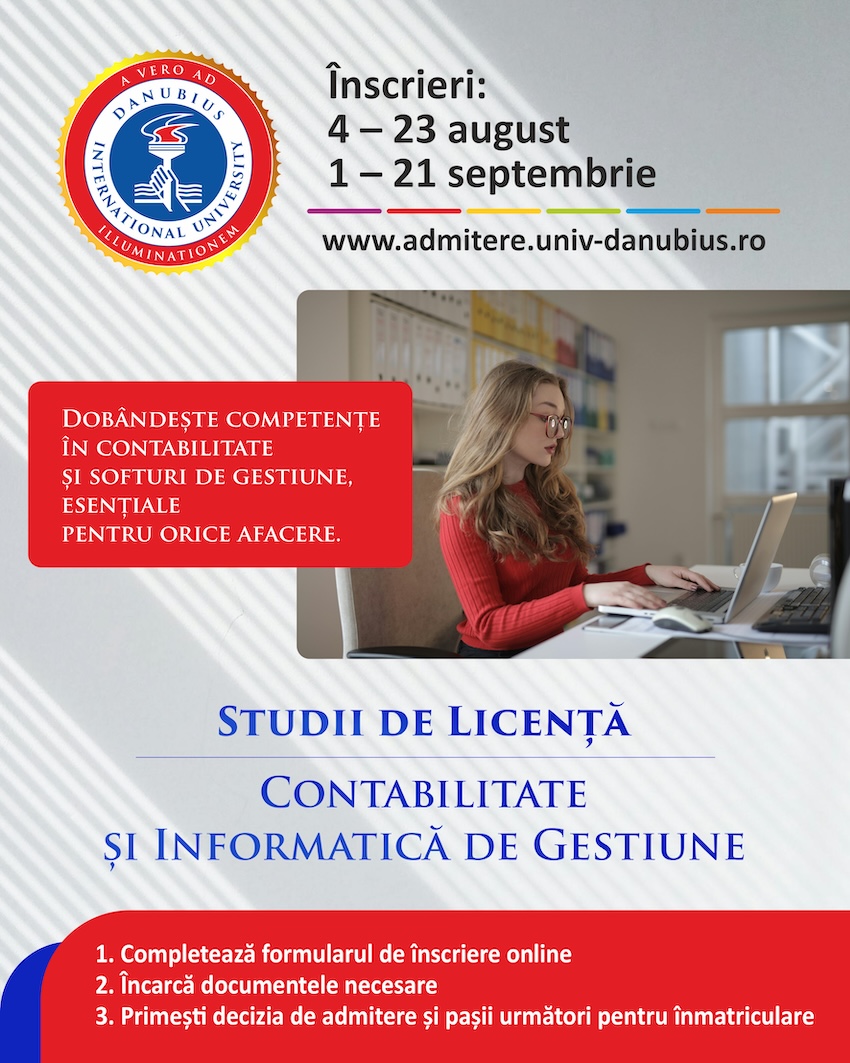 Construiește-ți viitorul în economie cu specializarea Contabilitate și Informatică de Gestiune!