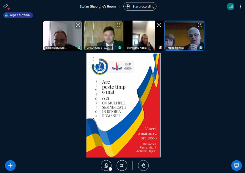 Arc peste timp - Reflecții, discursuri și dialog interinstituțional